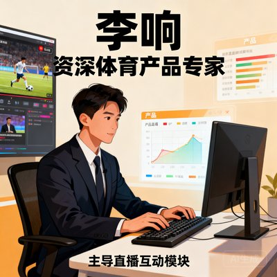 李响，资深体育产品专家，主导直播互动模块